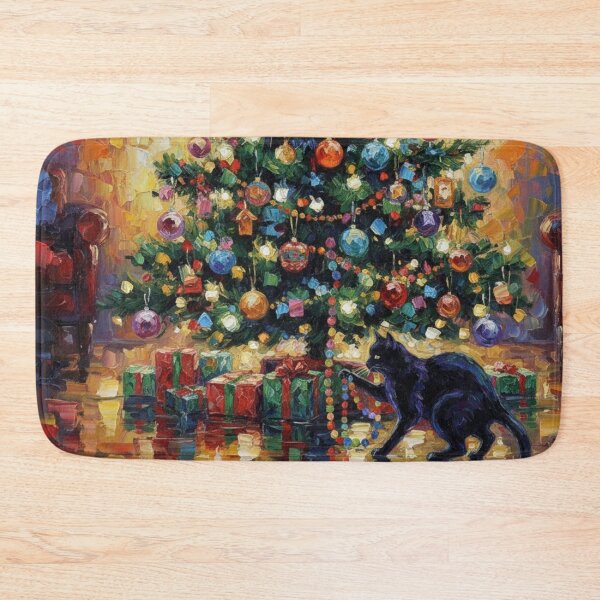 Item preview, Christmas Vintage : Black Cat Christmas designed and sold by Obinne.