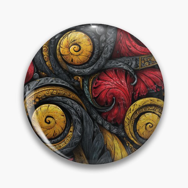 Item preview, New Zealand Māori Paua Pattern Koru Design 555 designed and sold by GrinGalore.