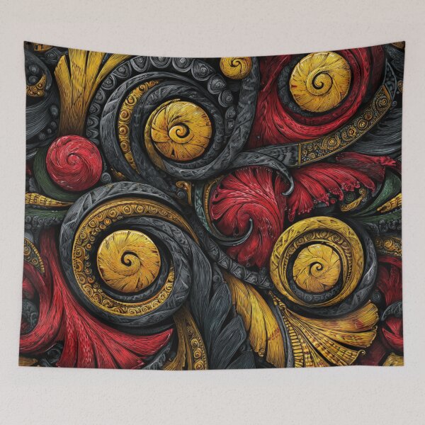 Item preview, New Zealand Māori Paua Pattern Koru Design 555 designed and sold by GrinGalore.