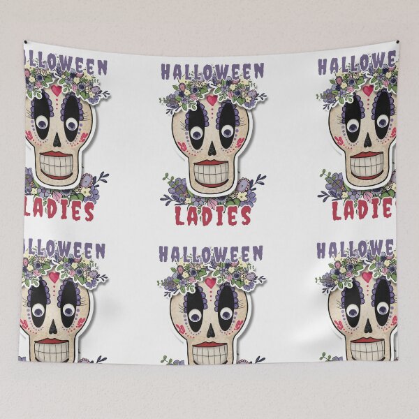 Item preview, Halloween Ladies, Lady Skull, Dia De Los Muertos, Sugar Skull designed and sold by SaSzArt.