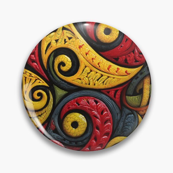 Item preview, New Zealand Māori Paua Pattern Koru Design 556 designed and sold by GrinGalore.