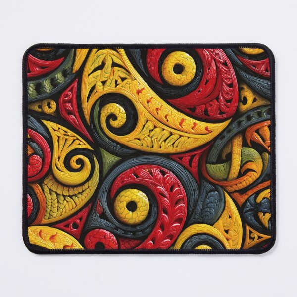 Item preview, New Zealand Māori Paua Pattern Koru Design 556 designed and sold by GrinGalore.