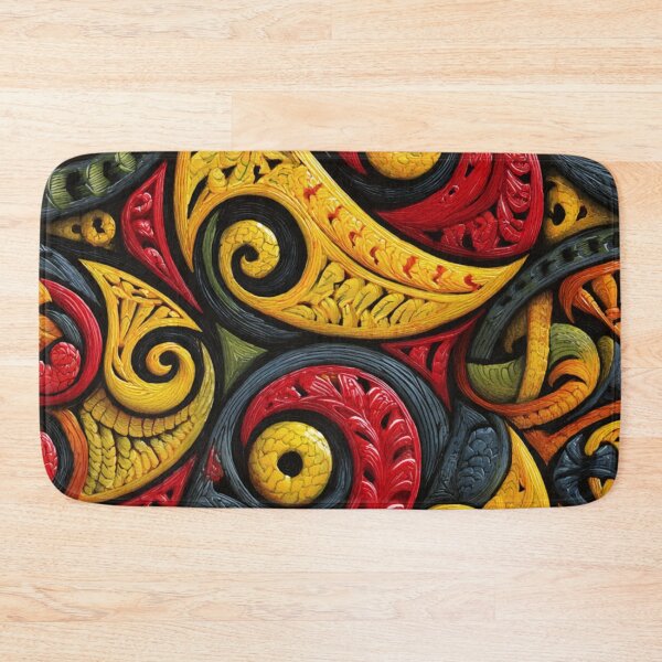 Item preview, New Zealand Māori Paua Pattern Koru Design 556 designed and sold by GrinGalore.