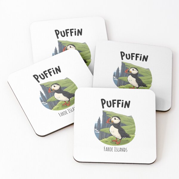 Item preview, Cute Puffin from the Faroe Islands - Cartoon Bird Illustration designed and sold by Digital Dreams Arts.