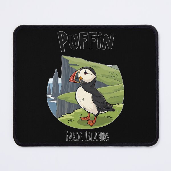 Item preview, Cute Puffin from the Faroe Islands - Cartoon Bird Illustration designed and sold by Digital Dreams Arts.