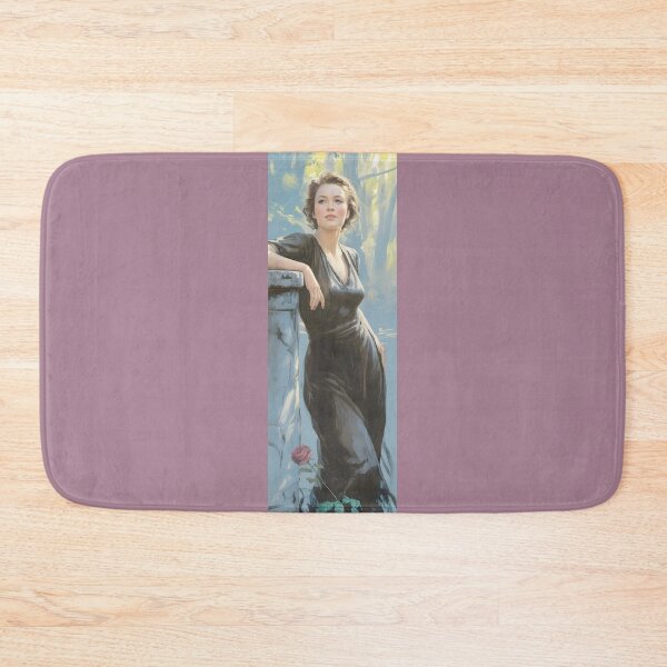 Item preview, Woman With Rose Painting By Merch, Limited Edition designed and sold by HERIBERTOMARTHA.