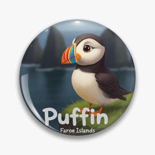 Item preview, Adorable Atlantic Puffin on Mykines, Faroe Islands designed and sold by Digital Dreams Arts.