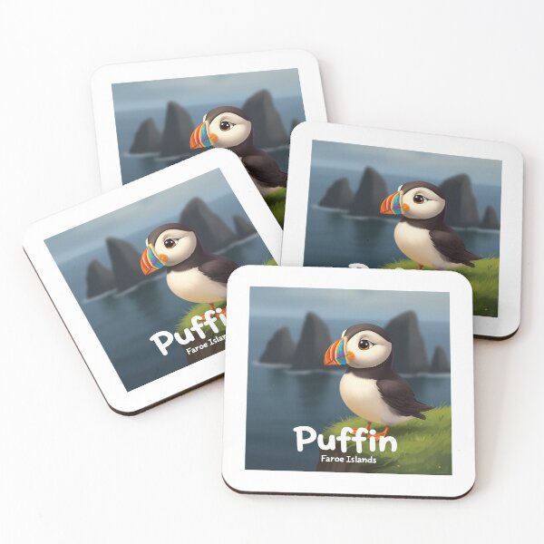 Item preview, Adorable Atlantic Puffin on Mykines, Faroe Islands designed and sold by Digital Dreams Arts.