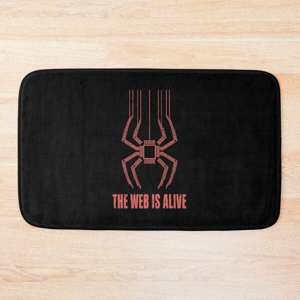 Item preview, Gritty Minimalist Cyber Spider in Red and Black designed and sold by SplashTastic.
