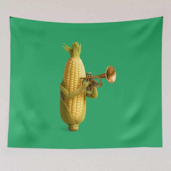 Item preview, Cute vegetable trumpetist Musician vibe designed and sold by Sarcastic designs.
