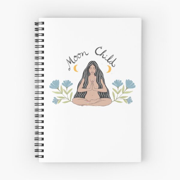 Item preview, Moon Child Yoga Spirituality goddess woman floral celestial designed and sold by zteffink.