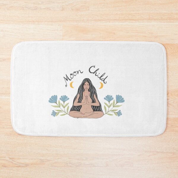 Item preview, Moon Child Yoga Spirituality goddess woman floral celestial designed and sold by zteffink.