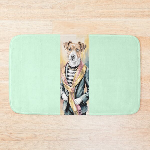 Item preview, Dapper Dog With Scarf Portrait By Merch, Limited Edition designed and sold by HERIBERTOMARTHA.