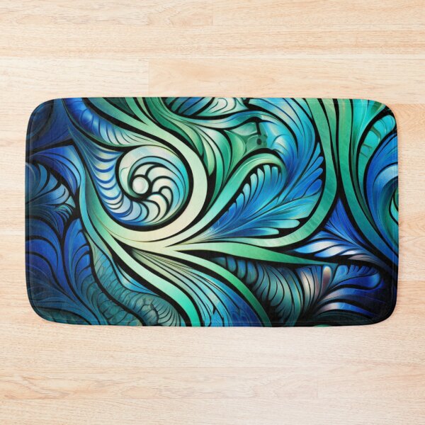 Item preview, New Zealand Māori Paua Pattern Koru Design 559 designed and sold by GrinGalore.