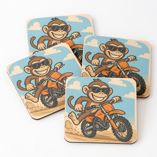 Item preview, Monkey on a Dirt Bike designed and sold by Jappo.