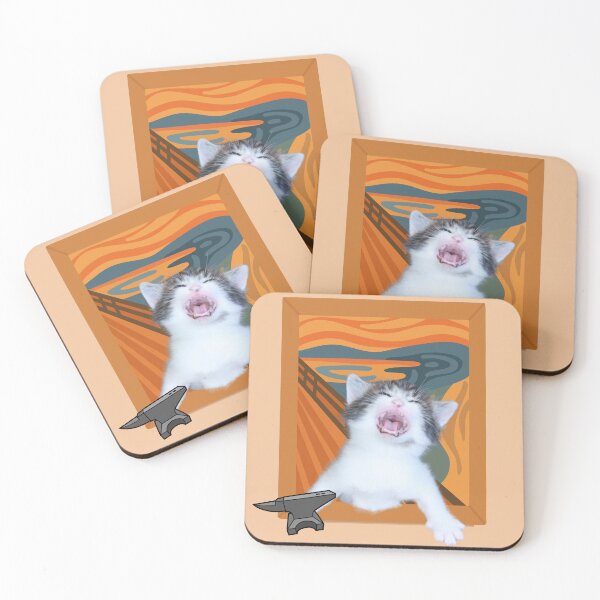 Item preview, The Scream Cat – Anvil Drop Parody designed and sold by IREMORHAN.