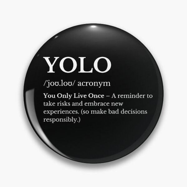Item preview, YOLO Acronym Typography – You Only Live Once designed and sold by HasHs.