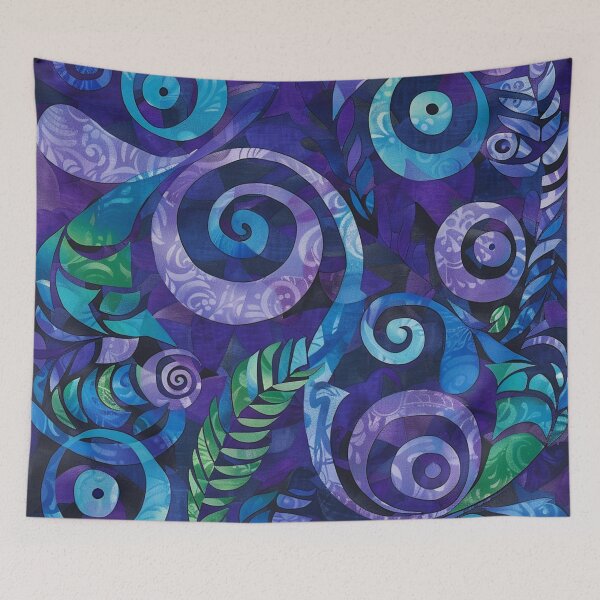 Item preview, New Zealand Māori Paua Pattern Koru Design 560 designed and sold by GrinGalore.