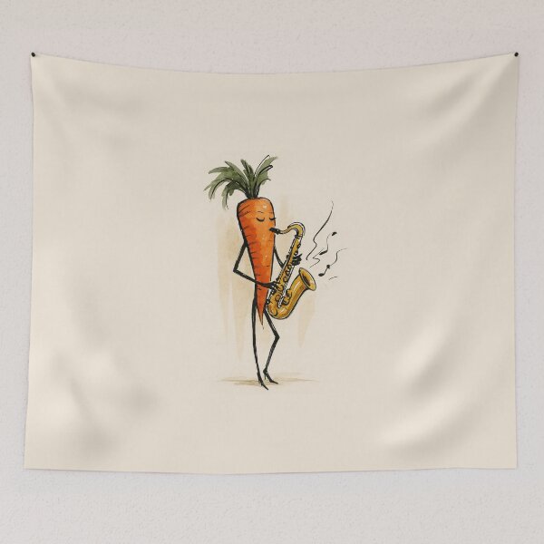 Item preview, veggie saxophonist Musician vibe designed and sold by Sarcastic designs.