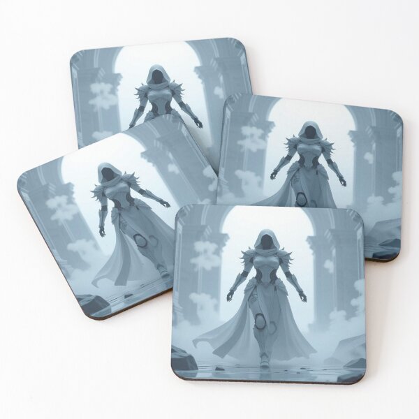 Item preview, Hooded Sentinel in Misty Ruins – mystic strength & poetic silence for lovers of surreal fantasy designed and sold by FotoworldEdel.