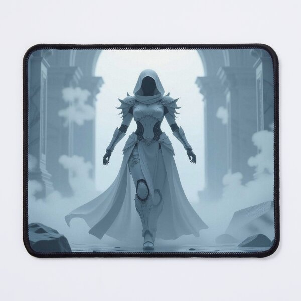 Item preview, Hooded Sentinel in Misty Ruins – mystic strength & poetic silence for lovers of surreal fantasy designed and sold by FotoworldEdel.