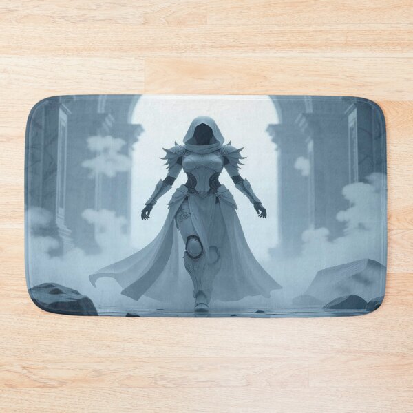Item preview, Hooded Sentinel in Misty Ruins – mystic strength & poetic silence for lovers of surreal fantasy designed and sold by FotoworldEdel.