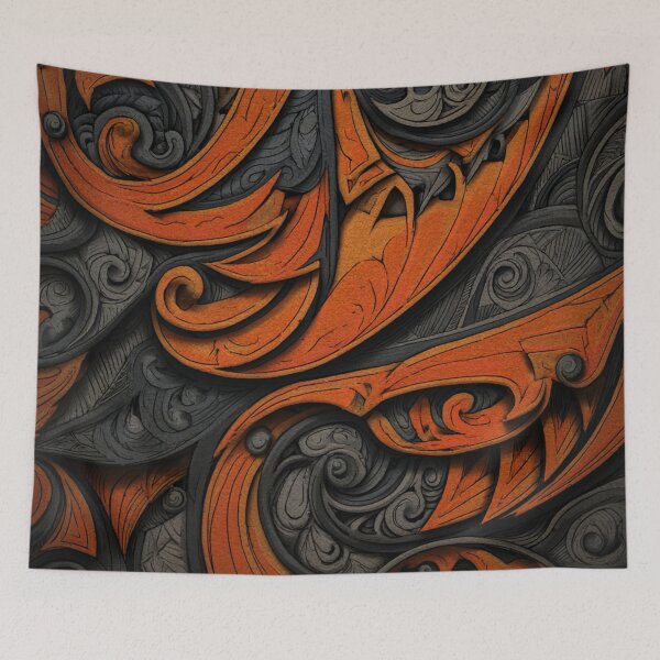 Item preview, New Zealand Māori Paua Pattern Koru Design 562 designed and sold by GrinGalore.