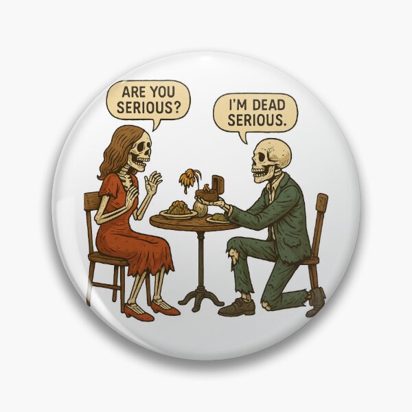 Item preview, ? Deadly Serious Love – Skeleton Proposal Art designed and sold by EchoDimension.