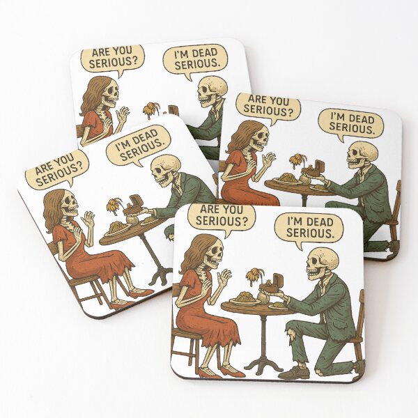 Item preview, ? Deadly Serious Love – Skeleton Proposal Art designed and sold by EchoDimension.