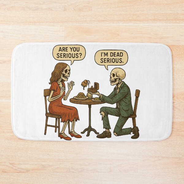 Item preview, ? Deadly Serious Love – Skeleton Proposal Art designed and sold by EchoDimension.