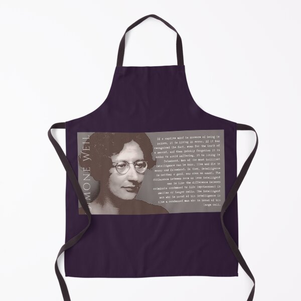 Item preview, Simone Weil quote: If a captive mind is unaware of being in prison, it is living in error. designed and sold by artbleed.