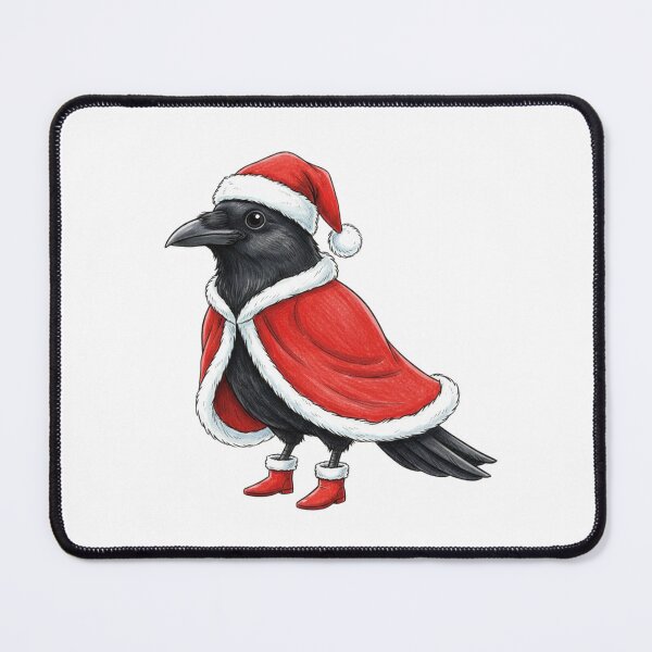 Item preview, Christmas Crow – Whimsical Santa Bird designed and sold by Rio77 Styles.
