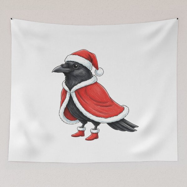 Item preview, Christmas Crow – Whimsical Santa Bird designed and sold by Rio77 Styles.