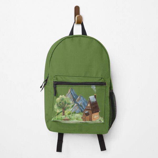 Item preview, Cozy Mountain Cottage – Peaceful Couple Illustration designed and sold by IREMORHAN.