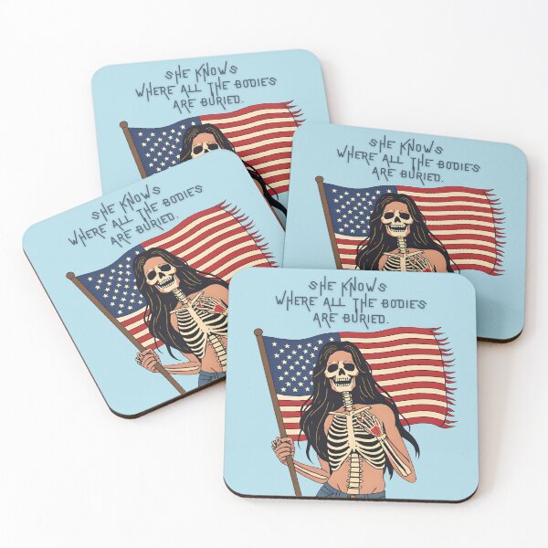 Item preview, She knows where all the bodies are buried designed and sold by Knock on my door.