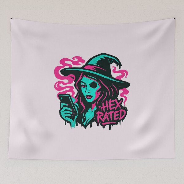 Item preview, Hex Rated – Pop Art Witch Spellcaster designed and sold by Bratak.