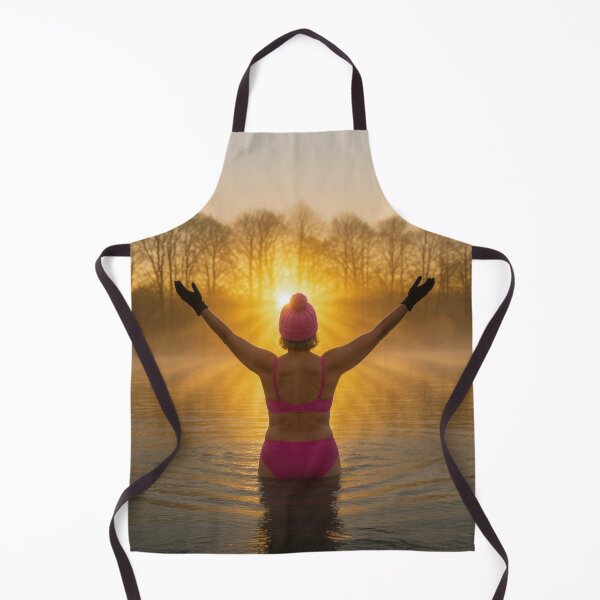 Item preview, Joyous Female Winter Sunrise Wild Swimmer designed and sold by bailey-cooper.