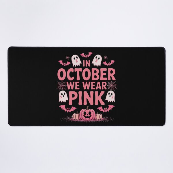 Item preview, In October We Wear Pink Nurse Ghost Halloween designed and sold by ManiaGrania.
