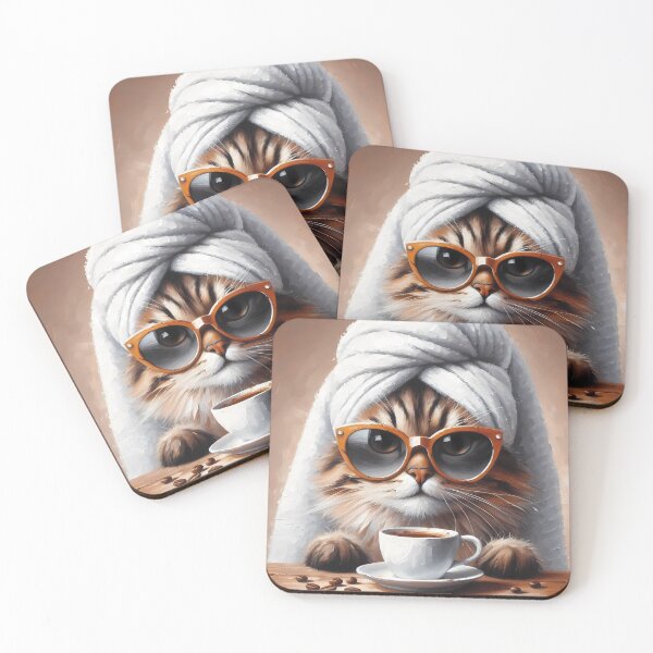 Item preview, Cat Morning Coffee designed and sold by Visual Nomad Club.