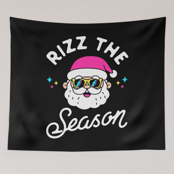Item preview, Rizz the Season - Gen Z Santa with Retro Sunglasses - Cool Funny Christmas Rizz designed and sold by Brogress Project.