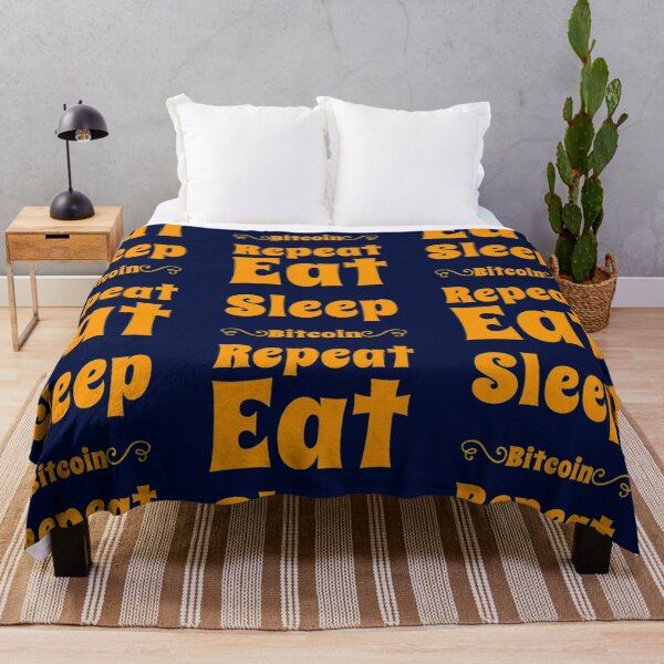 Item preview, Eat sleep Bitcoin repeat designed and sold by CaraLetitia.