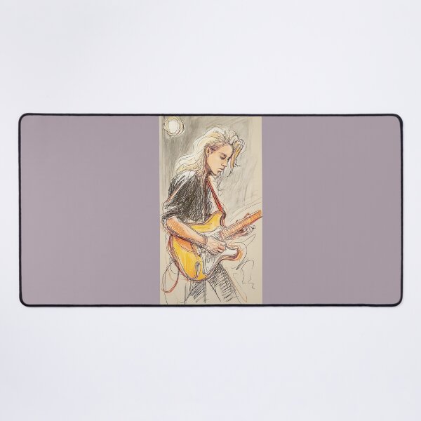 Item preview, Rock Guitarist Sketch: Bold Lines & Vibrant Hues By Merch, Limited Edition designed and sold by JERICHOALBERT2.