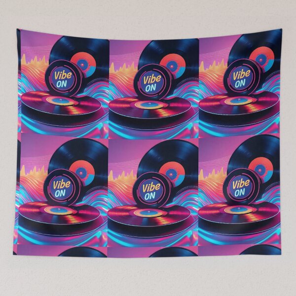 Item preview, "Retro Vinyl Explosion" designed and sold by Looloo Grafix.