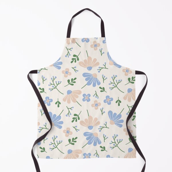 Item preview, Daisy blue and beige flowers designed and sold by CHERRY--SHOP.