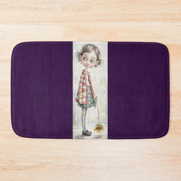 Item preview, Whimsical Girl With Sunflower Art Print By Merch, Limited Edition designed and sold by JERICHOALBERT2.