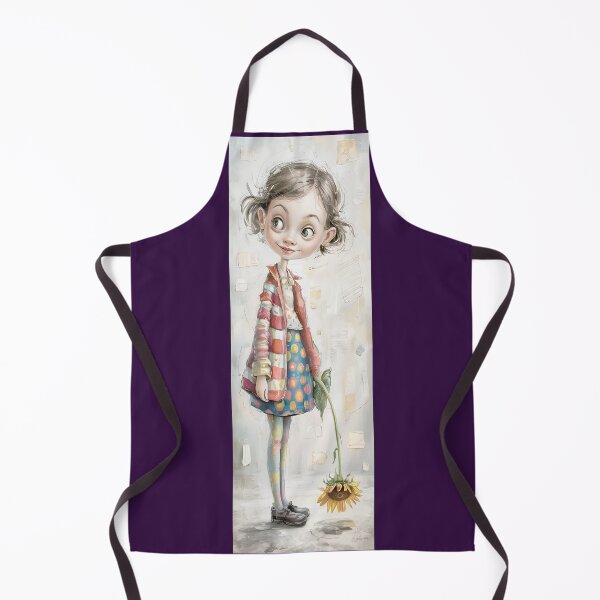 Item preview, Whimsical Girl With Sunflower Art Print By Merch, Limited Edition designed and sold by JERICHOALBERT2.