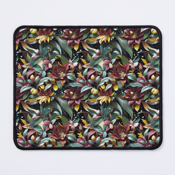 Item preview, Maximalist Exotic Floral Whimsical Jungle Pattern designed and sold by SketchNStyle.