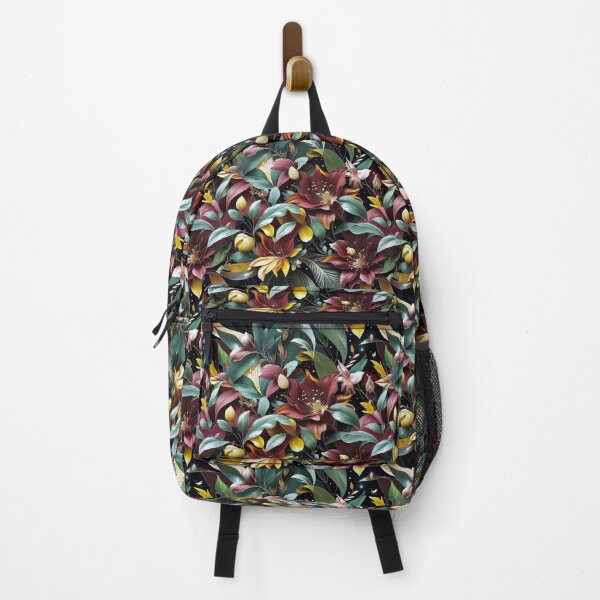 Item preview, Maximalist Exotic Floral Whimsical Jungle Pattern designed and sold by SketchNStyle.