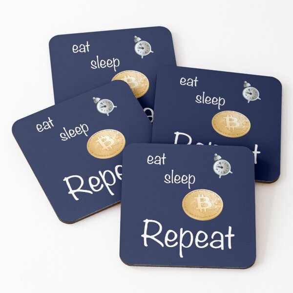 Item preview, Eat sleep bitcoin repeat,Crypto,money,2022,chritmas,new year designed and sold by CaraLetitia.