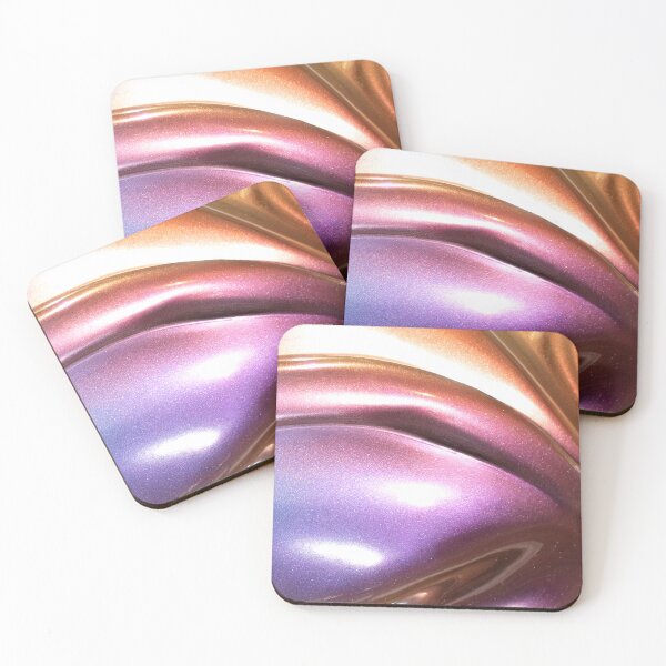 Item preview, Polychrome waves in copper and violet | Contemporary abstraction designed and sold by Ida Aniz Studio.